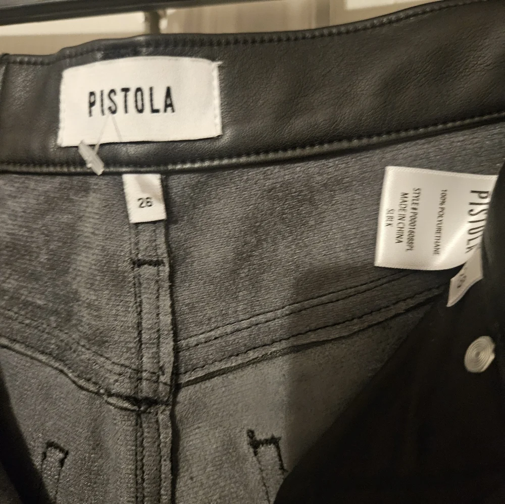 REVOLVE Cassie Super High Straight Pant in Black - Picture 9 of 9